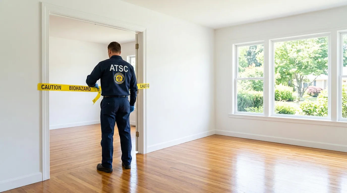 Certified biohazard cleanup crew performing Crime Scene Cleanup in Chatsworth